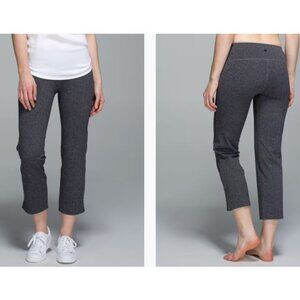 Lululemon City Kick It Pant Giant Herringbone Black Heathered Black